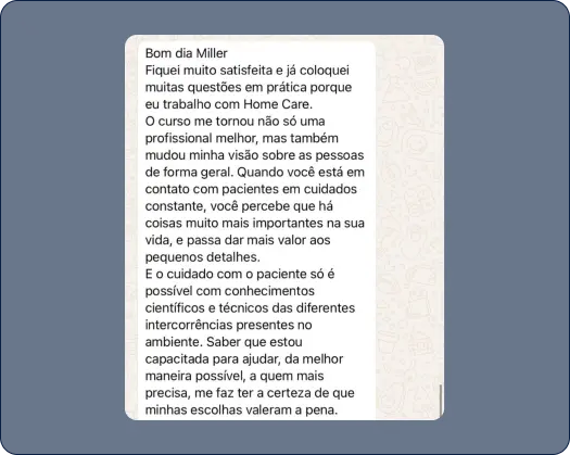 Depoimento de aluno 1